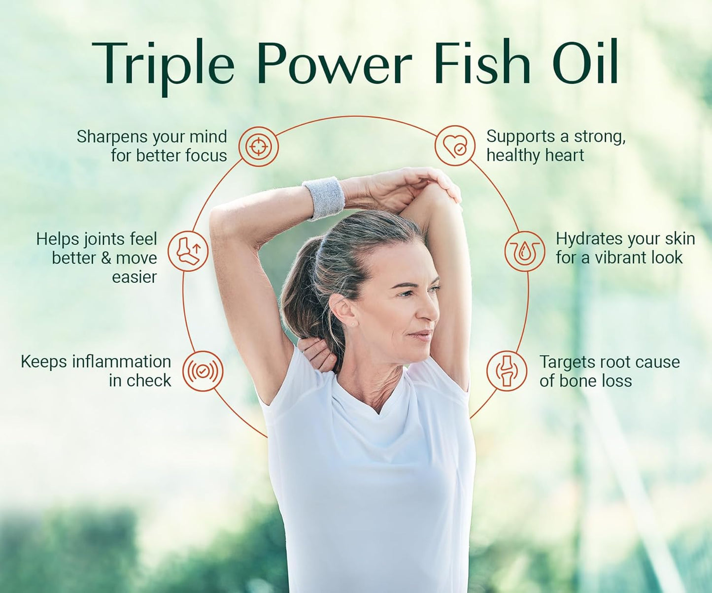 Triple Power Omega 3 Fish Oil + ALGAECAL Plus
