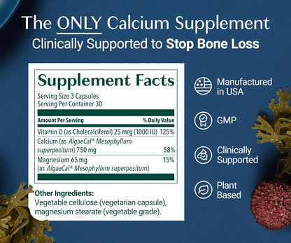 ALGAECAL - Plant Based Calcium Supplement + ALGAECAL Plus