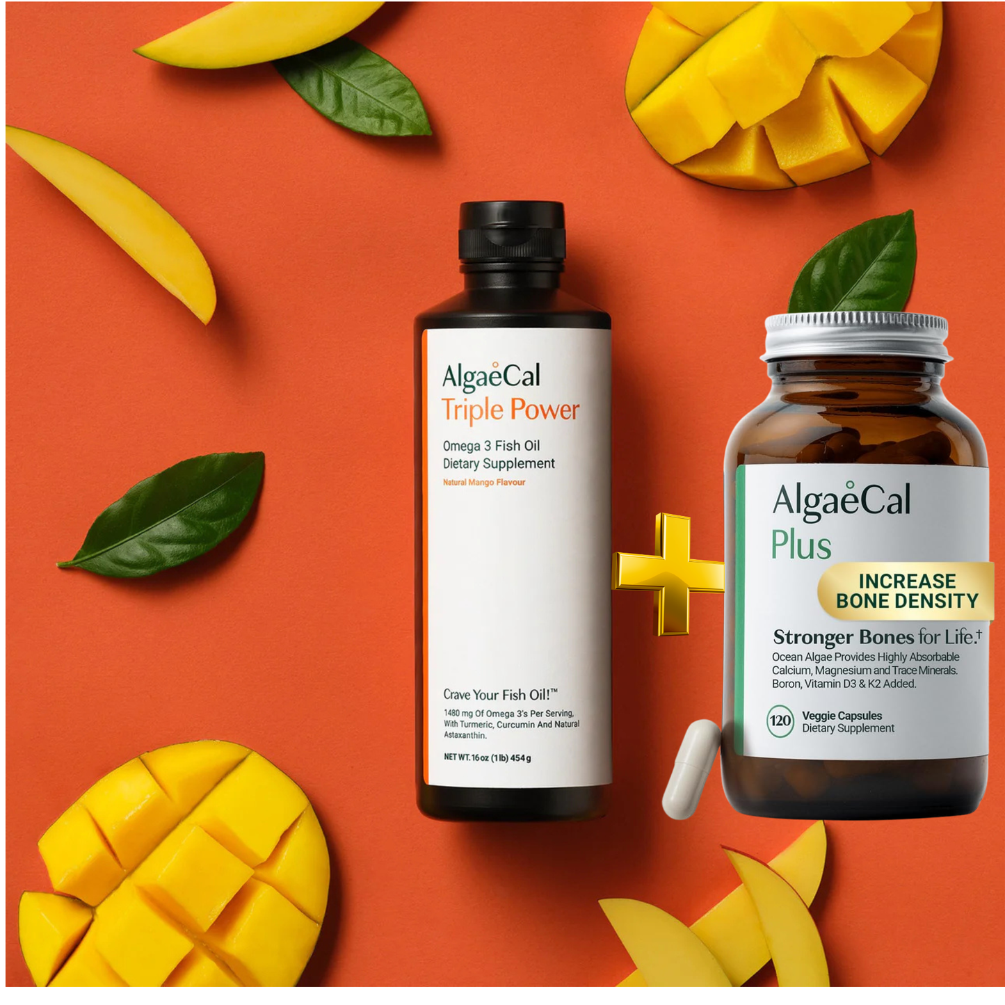 Triple Power Omega 3 Fish Oil + ALGAECAL Plus